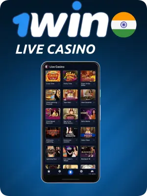 1win India live casino